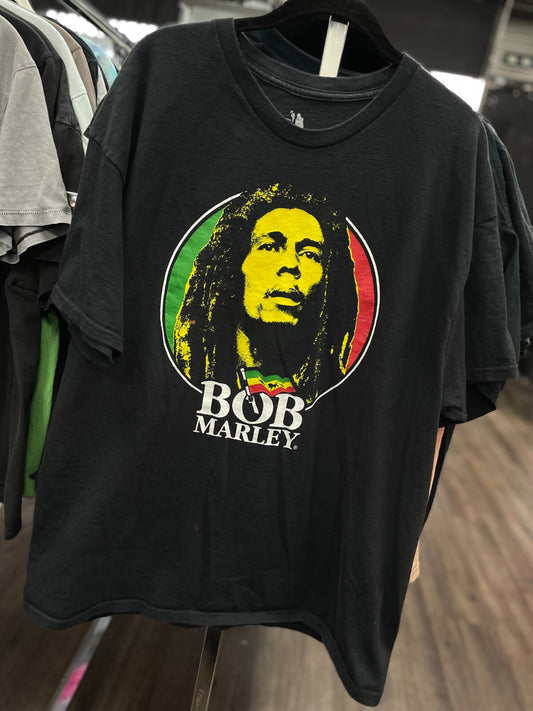 ntage Bob Marley Zion Rootswear T-Shirt Men’s XL Black Reggae Music Tee