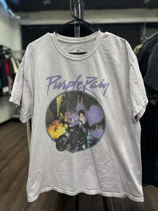 Vintage Prince Purple Rain Graphic Tee XL Gray T-Shirt The Prince Estate Music