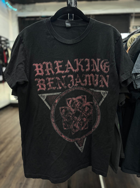 Breaking Benjamin Band T-Shirt Men’s Medium Black Rock Logo Tee Alt Metal Merch