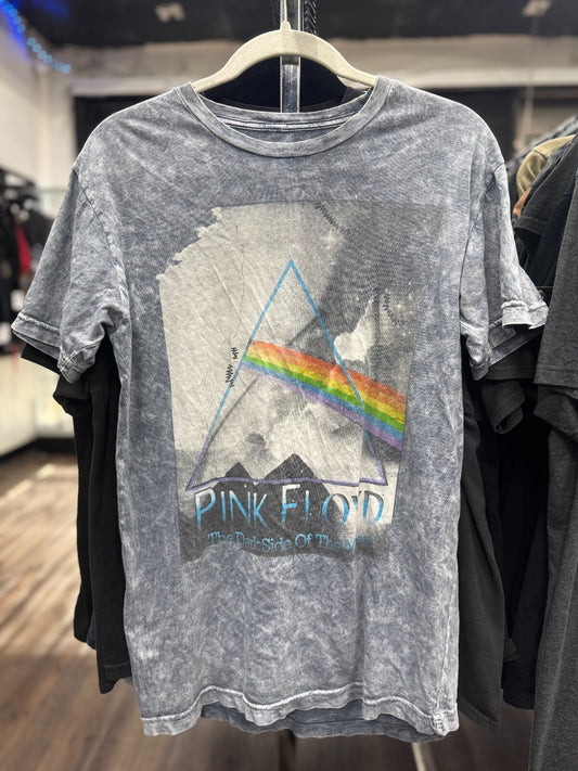 Vintage Pink Floyd Dark Side of the Moon Band T-Shirt Size Medium Gray Graphic