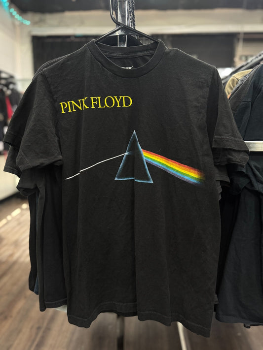 Pink Floyd Dark Side Of The Moon 2018 Tour Shirt Black Band Tee Size Medium