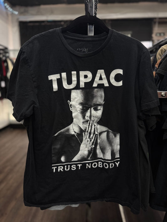 Vintage Tupac Trust Nobody T-Shirt Men’s Medium Black 2Pac Hip Hop Rap Tee