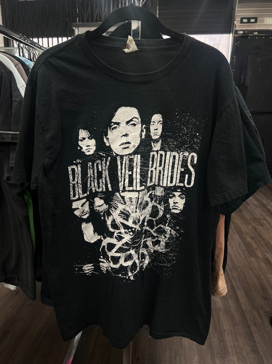 Vintage Black Veil Brides T-Shirt Men’s XL Black Emo Metal Band Tee