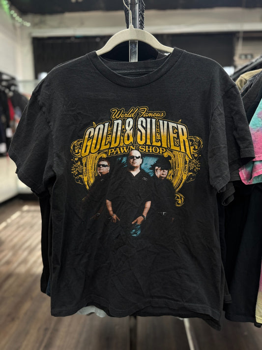 Vintage Pawn Stars Gold & Silver Pawn Shop T-Shirt Medium Las Vegas
