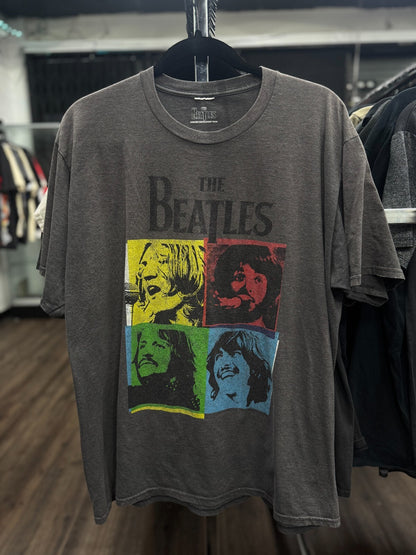 The Beatles XL T-Shirt Multicolor Portrait Graphic Tee John Paul George Ringo