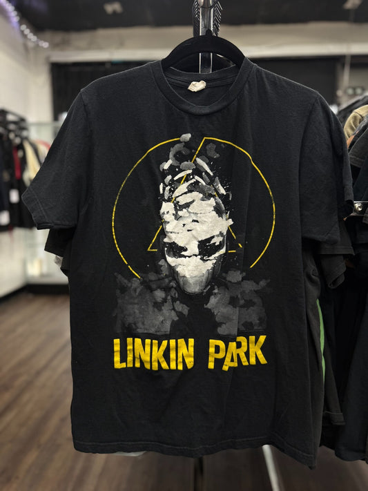 Vintage Linkin Park Reanimation T-Shirt Men’s Medium Moth Man Black Band Tee