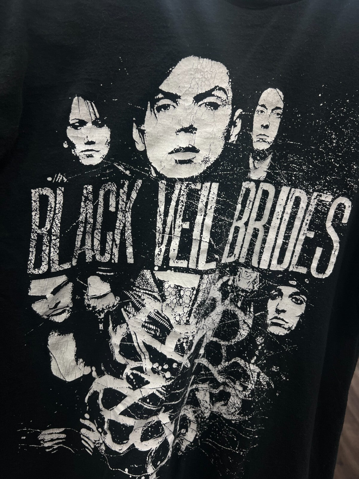 Vintage Black Veil Brides T-Shirt Men’s XL Black Emo Metal Band Tee